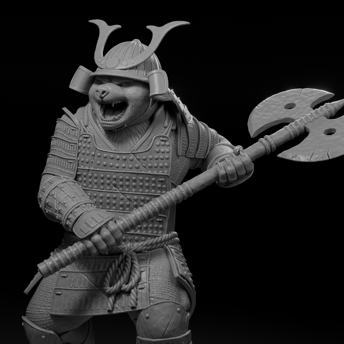Legendary Panda Khan (1:10 Scale Resin) Physical Model Garage Kit