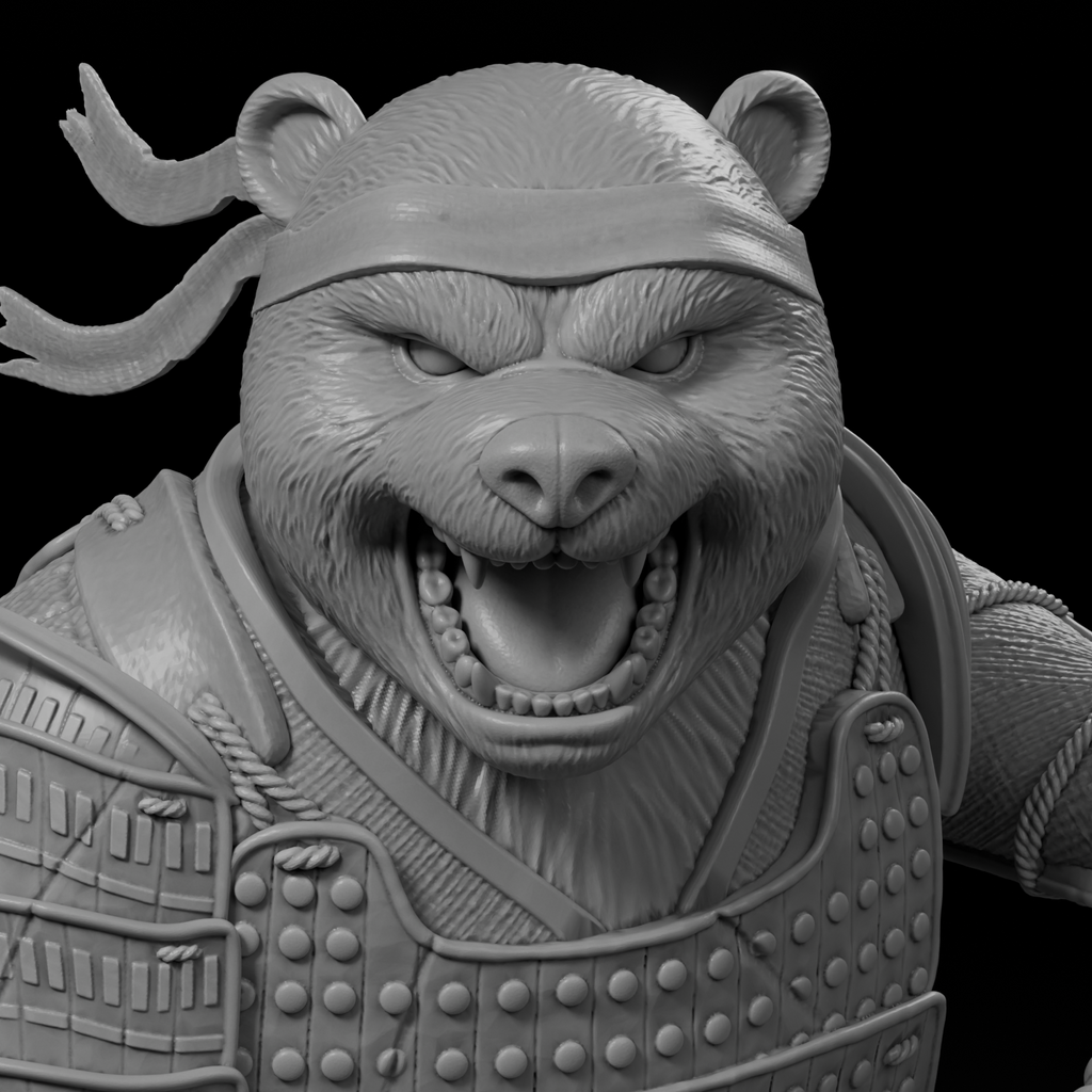 Legendary Panda Khan (1:10 Scale Resin) Physical Model Garage Kit