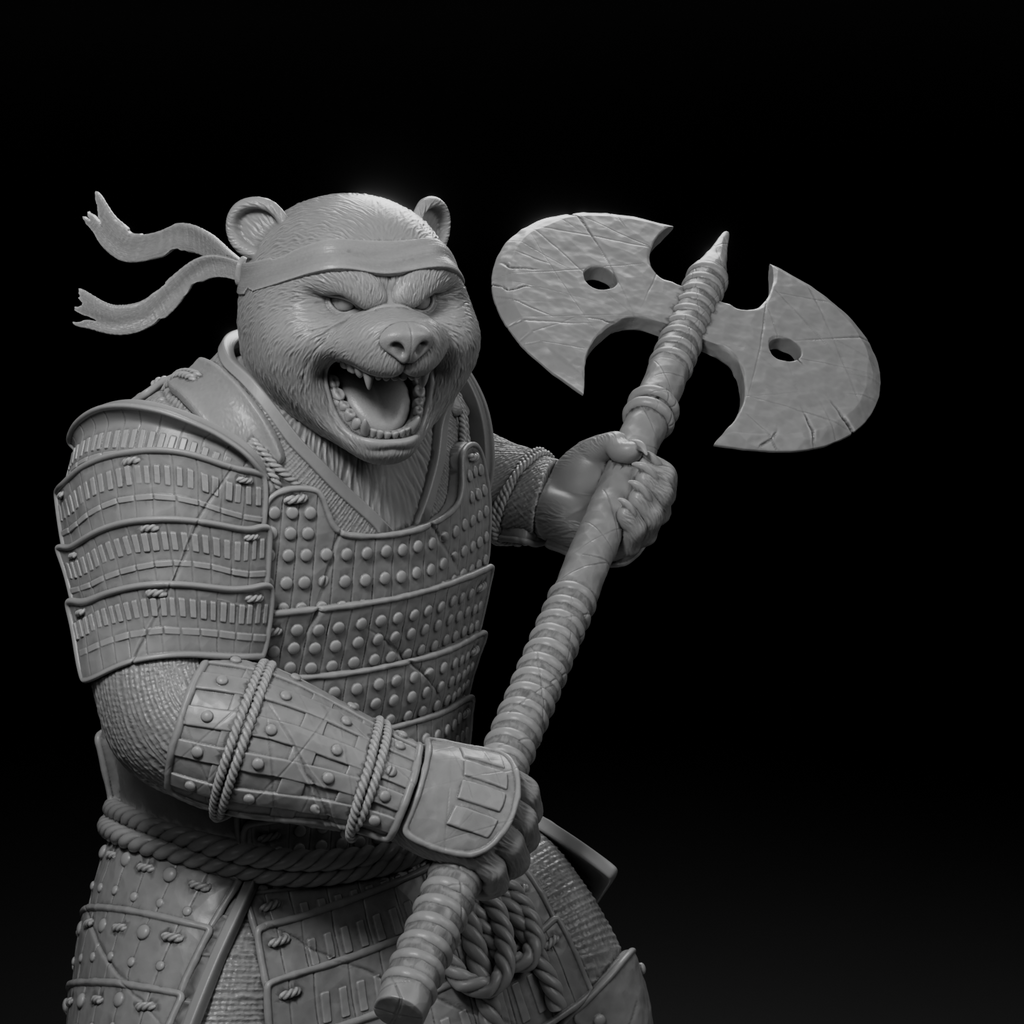 Legendary Panda Khan (1:10 Scale Resin) Physical Model Garage Kit