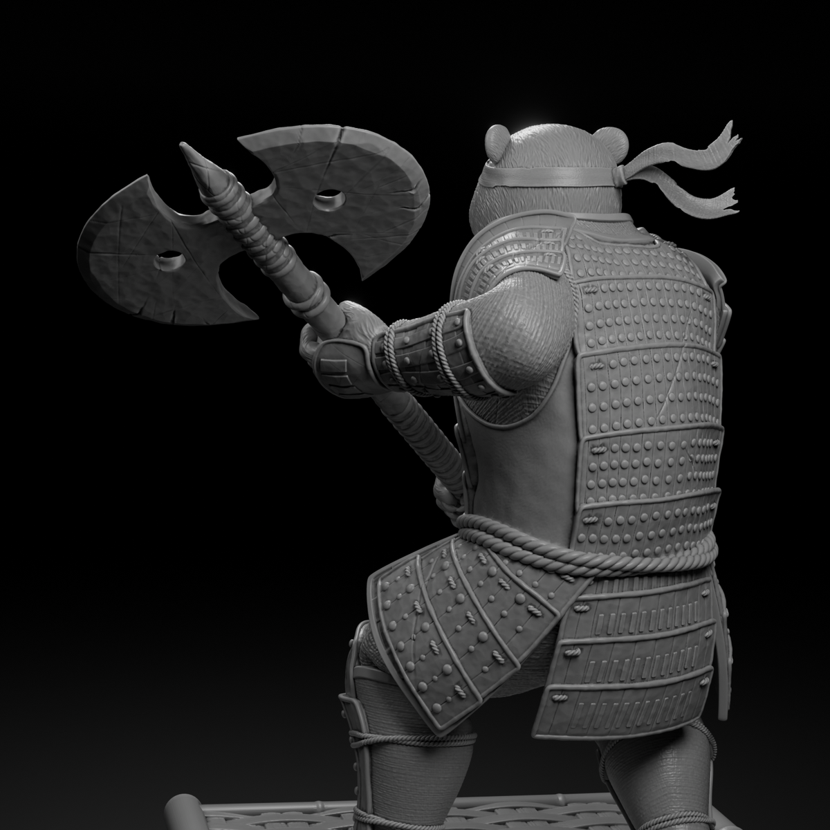 Legendary Panda Khan (1:10 Scale Resin) Physical Model Garage Kit